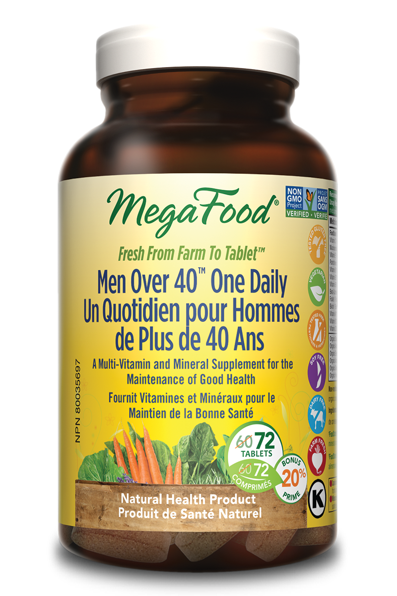 Megafood Men Over 40 One Daily (72 Tablets) - Lifestyle Markets